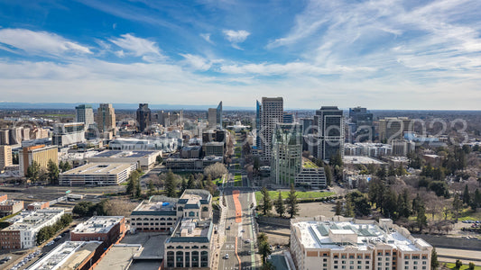 Sacramento State Capitol Drone Photo 001